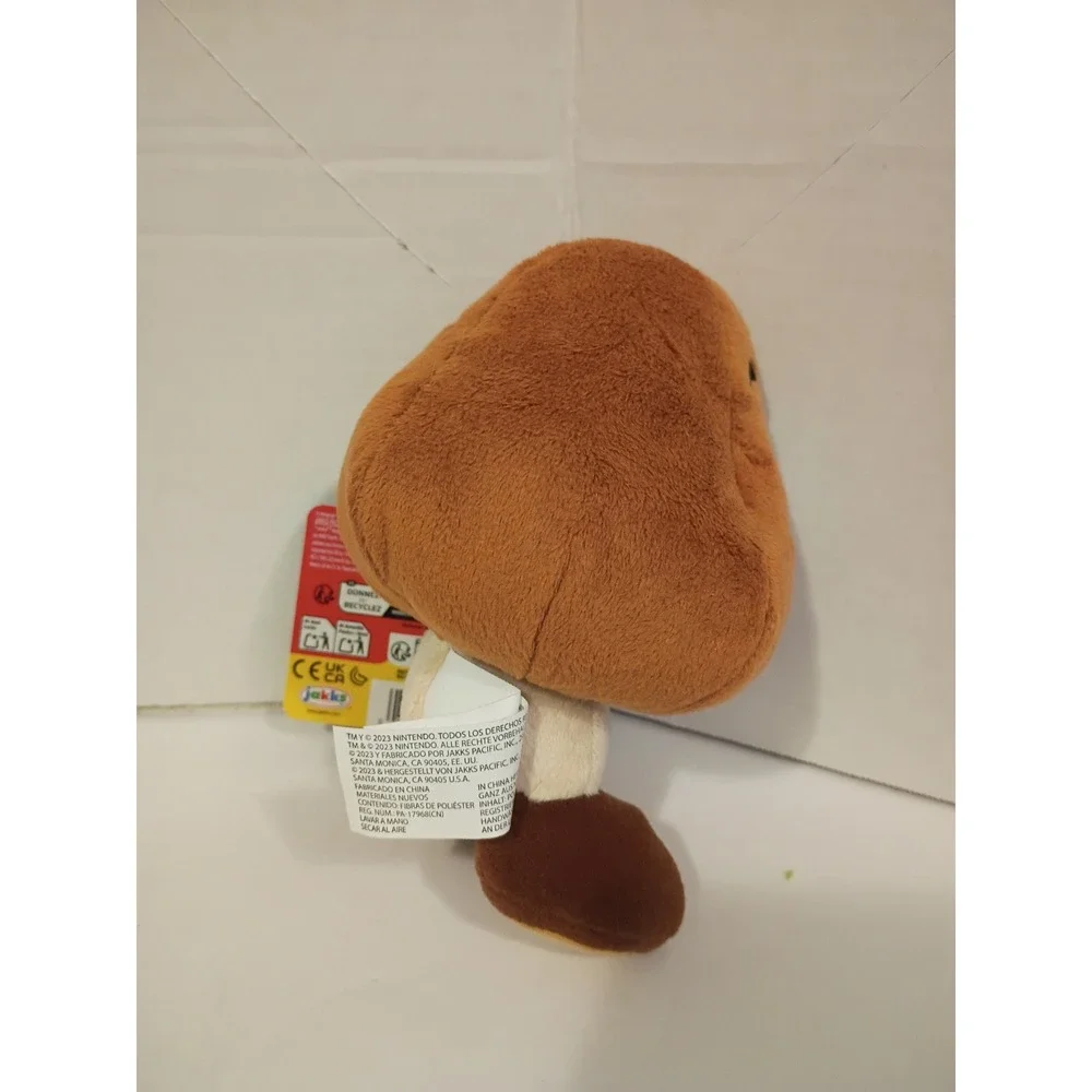 Jakks Pacific Super Mario Goomba Plush Brown Nintendo Collectible Toy NWT